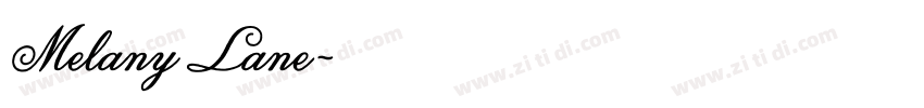 Melany Lane字体转换
